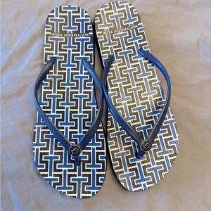 Blue southern Tide flip flops
